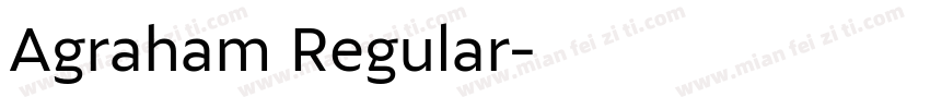 Agraham Regular字体转换